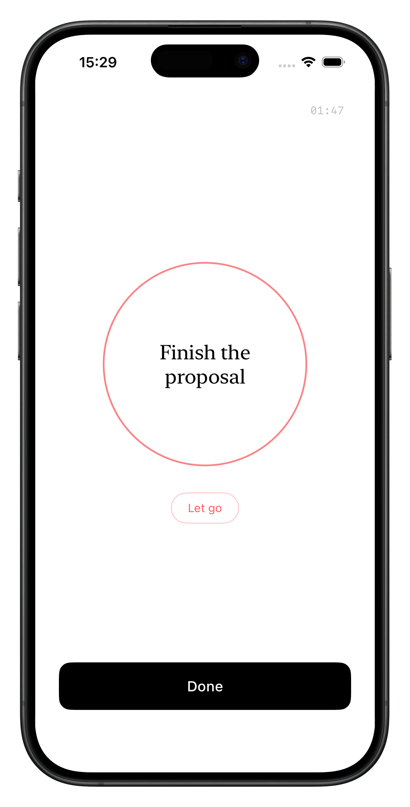 One Thing Let Go feature